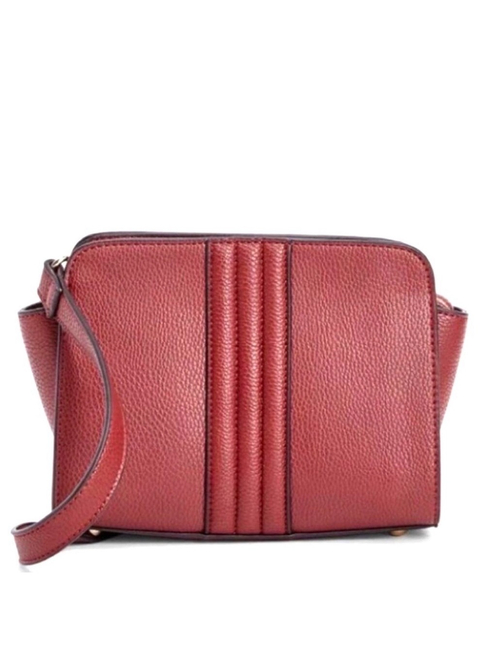 NWT JustFab Martock Crossbody Bag Faux Leather Mini Purse Gold Hardware